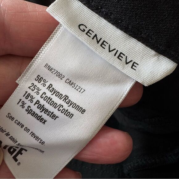 NWT Paige Genevieve Black Fog Luxe Coating Flare Pants Size 28 - Picture 15 of 15